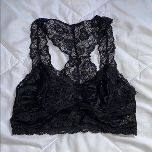 black bralette